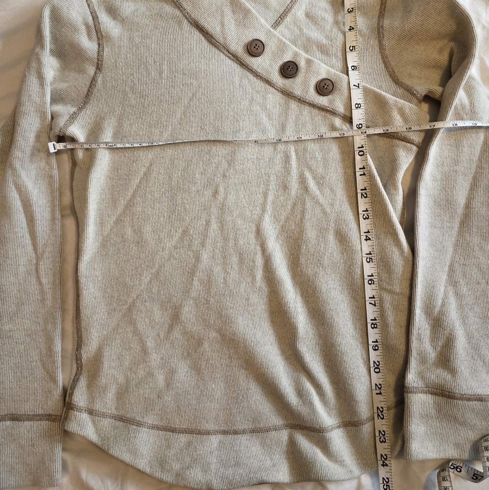 PrAna | 'Mena' Button Accent Wool Blend Pullover Sweater